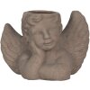 Clayre & Eef 6TE0401S Ghiveci de flori pentru interior Angel Grey 23x13x17 cm