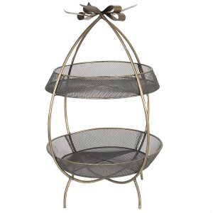 Clayre & Eef 6Y5326 Etagere 2 Etaje Culoare aur...