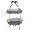 Clayre & Eef 6Y5326 Etagere 2 Etaje Culoare aur Ø 34x51 cm Fructieră