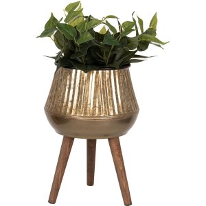 Clayre & Eef 6Y5403 Suport pentru plante de culoare cupru maro 27x27x39 cm