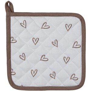 Clayre & Eef BSLC45 Potholder bej maro 20x20 cm