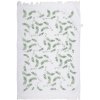 Clayre & Eef CT027 Prosop pentru oaspeți alb verde 40x66 cm