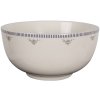 Bol de supă Clayre & Eef DFRBO alb gri Ø 14x7 cm - 500 ml