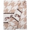 Clayre & Eef DHL60 Plaid Brown White 130x170 cm