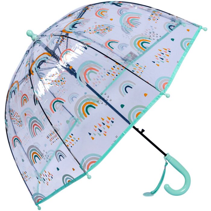 Juleeze JZCUM0012GR Umbrelă copii verde curcubeu Ø 65x65 cm