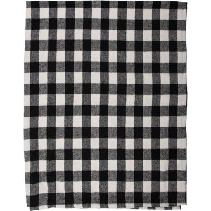 Clayre & Eef KT060.146 Plaid negru, alb 130x170 cm