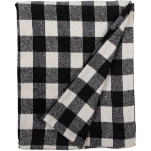 Clayre & Eef KT060.146 Plaid negru, alb 130x170 cm