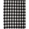 Clayre & Eef KT060.146 Plaid negru, alb 130x170 cm