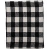 Clayre & Eef KT060.146 Plaid negru, alb 130x170 cm