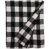 Clayre & Eef KT060.146 Plaid negru, alb 130x170 cm