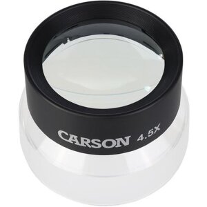 Carson LL-55 Lupă de birou cu mărire de 4,5x Diametru obiectiv 75 mm