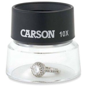 Carson LL-10 lupă de masă 10x 30mm lentile acrilice ușor rezistente la zgârieturi