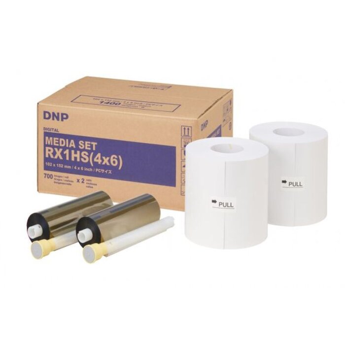 Hârtie DNP DSRX1HS-4X6HS 2 role 700 buc 10x15 pentru DS-RX1HS