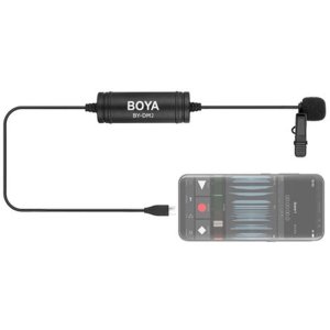 Boya BY-DM2 Microfon Lavalier USB-C Android Omnidirecțional 6m cablu Windscreen