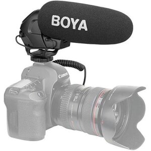 Boya BY-BM3031 Microfon direcțional condensator negru cu accesorii