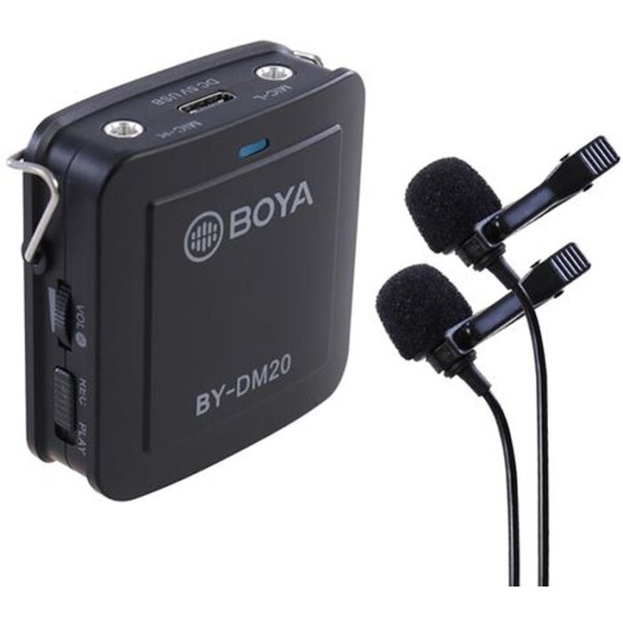 Boya BY-DM20 Duo microfon lavalier iOS Android USB-C USB-A Stereo/Mono Ieșire 3,5 mm