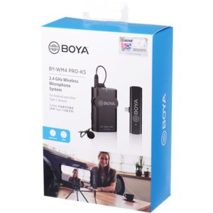 Boya BY-WM4 Pro-K5 Microfon Lavalier fără fir 2,4 GHz USB-C pentru Android