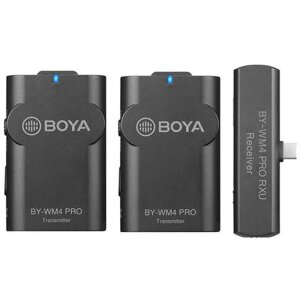 BOYA BY-WM4 Pro-K6 Dual Lavalier Microfon fără fir pentru...