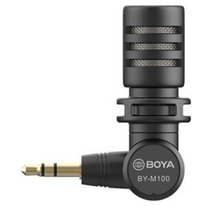 Boya BY-M110 Microfon mini-condensator TRRS 3.5mm...