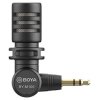 Boya BY-M110 Microfon mini-condensator TRRS 3.5mm Omnidirecțional 180° rotativ