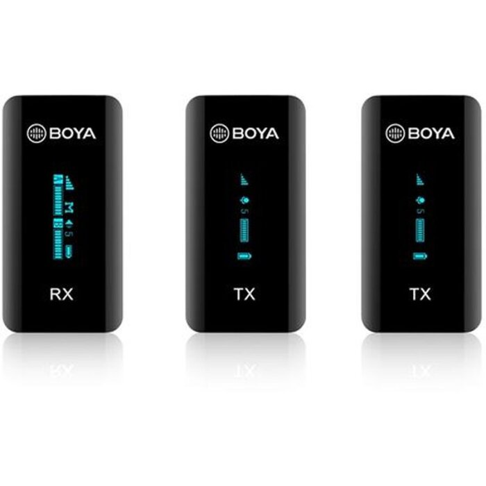 Boya BY-XM6-S2 Microfon wireless ultra compact 2,4 GHz 7 ore Afișaj OLED