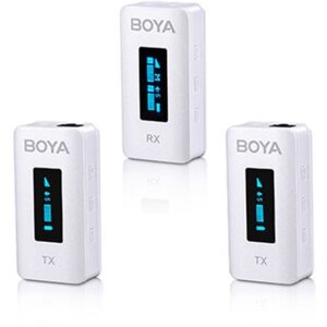 Boya BY-XM6-K2W Set microfon fără fir Două transmițătoare...