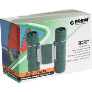 Konus binoclu Action 10x25 Fix Focus Verde