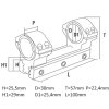 Cone montare universală 30-25.4 mm inel adaptor cadru de montare