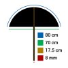 Falcon Eyes umbrelă reflex UR-32G auriu-alb 80 cm