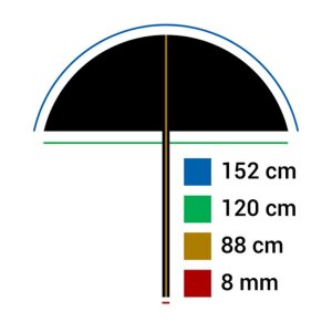 Falcon Eyes umbrelă reflectorizantă UR-60WB alb-negru 152 cm