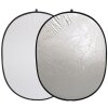 Linkstar Reflector 2 în 1 R-6090SW Argint-alb 60x90 cm