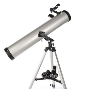 Telescop reflector entry-level Byomic 76-700 argintiu cu...