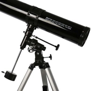 Telescop reflector Byomic G 114-900 EQ-SKY Astronomie pentru începători Negru