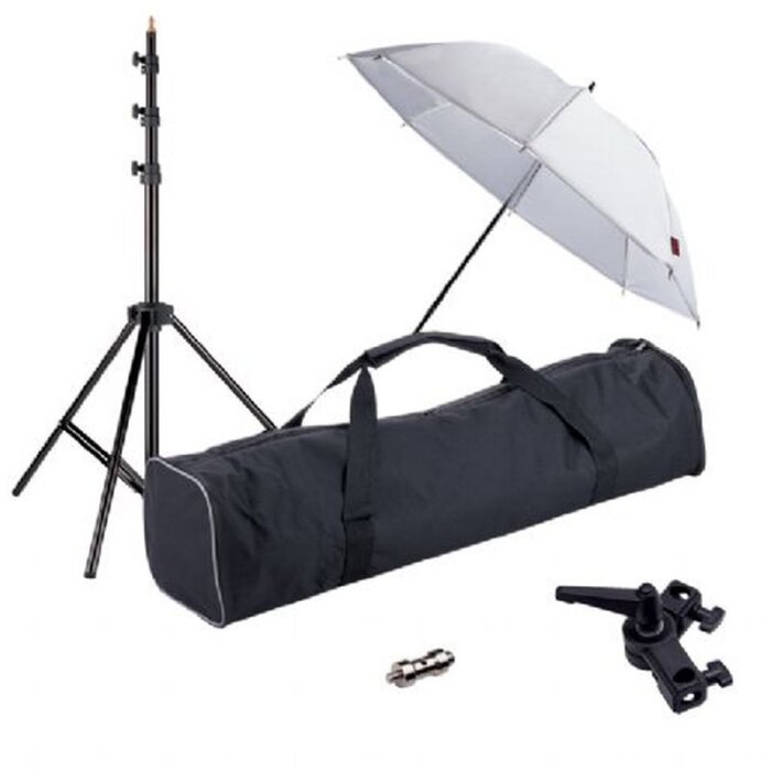 Set umbrelă reflex Linkstar Strobist UK-84T cu trepied și geantă