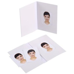 Benel dosar foto pașaport alb 500 bucăți 58x84 mm Chromolux lucios