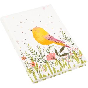 Caiet Goldbuch Sparrow 15x22 cm 200 pagini alb DIN A5