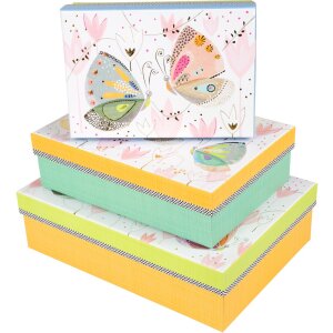 Goldbuch set de cutii de carton Mariposa 3 cutii de carton