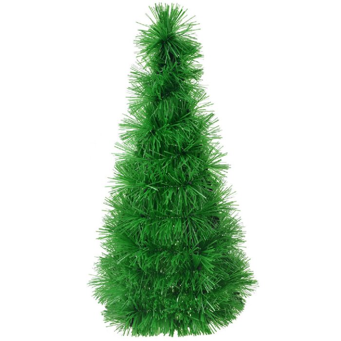 Clayre & Eef 65516 Decorațiune Pom de Crăciun Ø 12x27 cm Verde