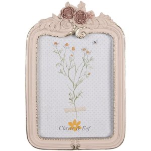 Clayre & Eef 2F1054 Cadru roz 16x2x25 cm 13x18 cm...