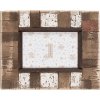 Clayre & Eef 2F1093 Cadru foto 20x2x25 cm / 10x15 cm maro alb