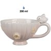 Clayre & Eef 6CE1699 Ceașcă de cafea cu farfurioară roz 200ml 14x11x9cm 14x13x5cm