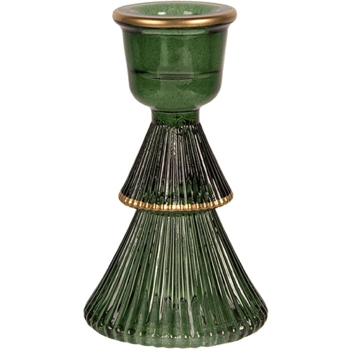 Clayre & Eef 6GL4396GR Candelabru Ø 6x10 cm Verde