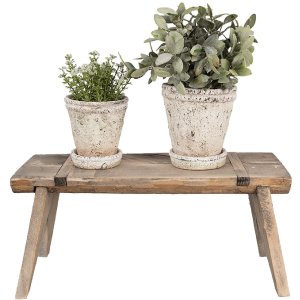 Clayre & Eef 6H2314 Măsuță pentru plante maro 44x18x20 cm