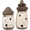 Clayre & Eef 6H2335 Decorațiune far alb maro Ø 11x23 cm