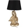 Clayre & Eef 6LMC0080 Lampă de masă Geese Gold Coloured Black Ø 20x37 cm E27