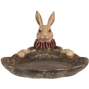 Clayre & Eef 6PR5013 Bol Rabbit 21x21x15 cm Brown