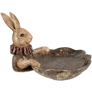 Clayre & Eef 6PR5013 Bol Rabbit 21x21x15 cm Brown