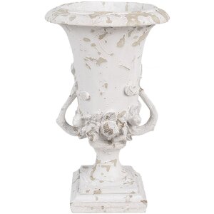 Clayre & Eef 6PR5058 Ghiveci de flori decor alb bej...