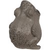 Clayre & Eef 6PR5059 Ghiveci de flori Broască Decorație 19x18x23cm Gri