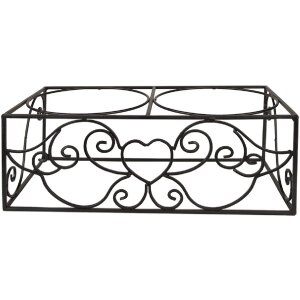 Clayre & Eef 6Y5433 Bol de hrănire pentru animale negru 34x17x13cm 2x500ml